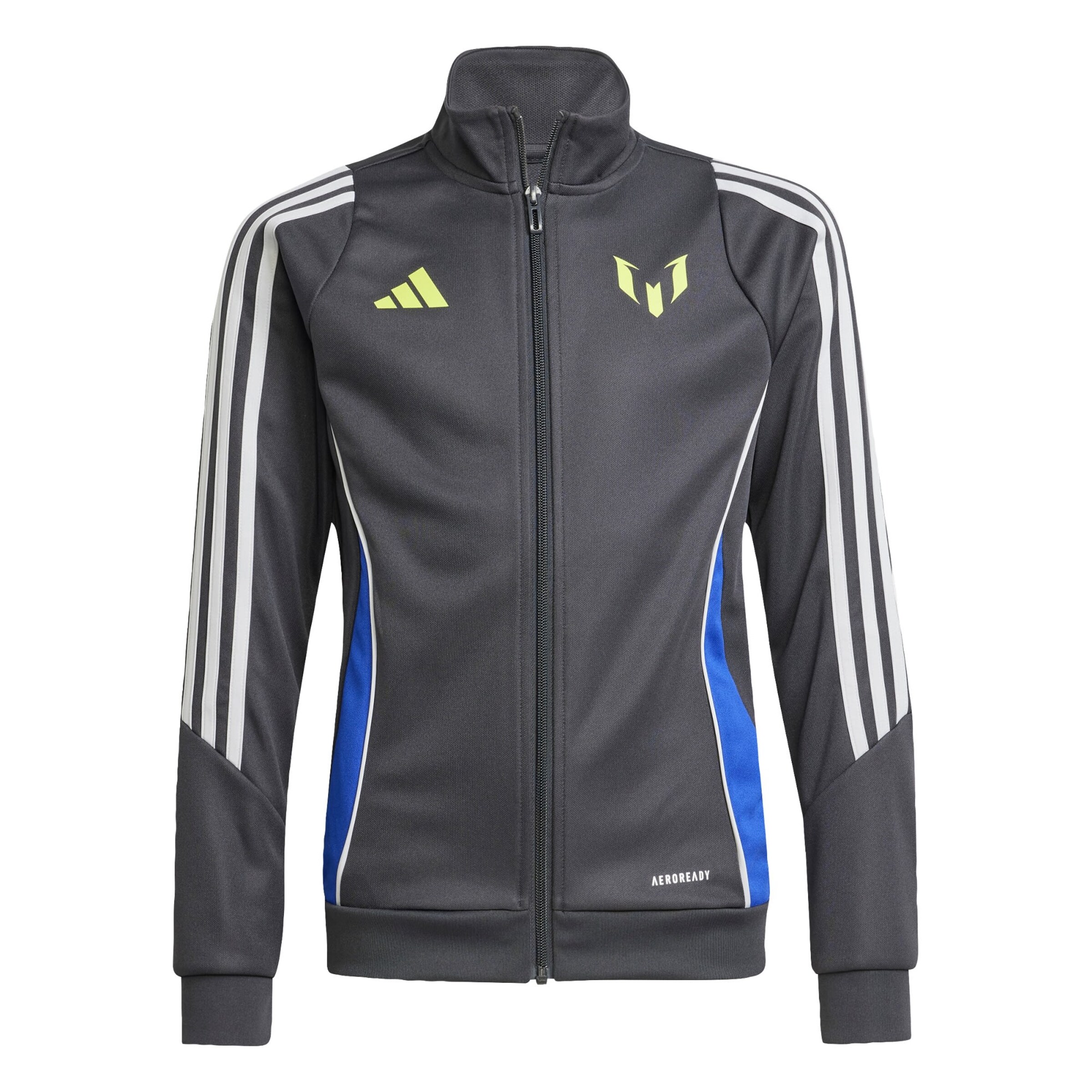 ADIDAS PERFORMANCE - Sudadera con cremallera deportiva 'Messi' en gris: frente