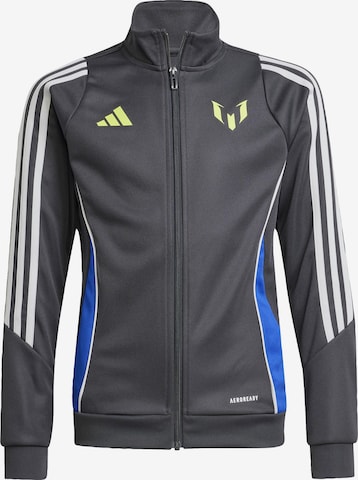 ADIDAS PERFORMANCE - Sudadera con cremallera deportiva 'Messi' en gris: frente
