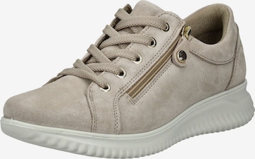 Baskets basses IMAC en beige : devant