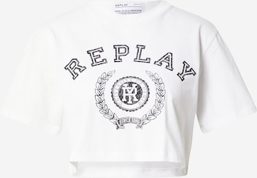 REPLAY - Camiseta en blanco: frente