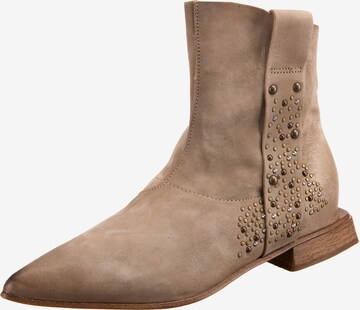 A.S.98 Ankle Boots 'Akiko' in Beige: front