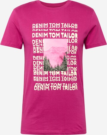 TOM TAILOR DENIM Shirt in Pink: front