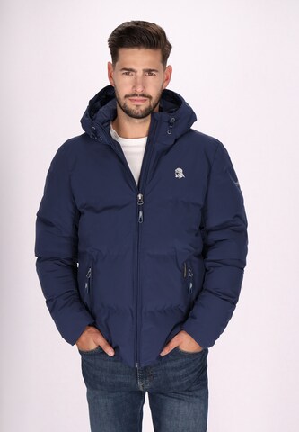 Veste d’hiver Schmuddelwedda en bleu : devant