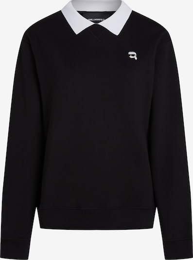 Karl Lagerfeld Sweater majica u crna / bijela, Pregled proizvoda