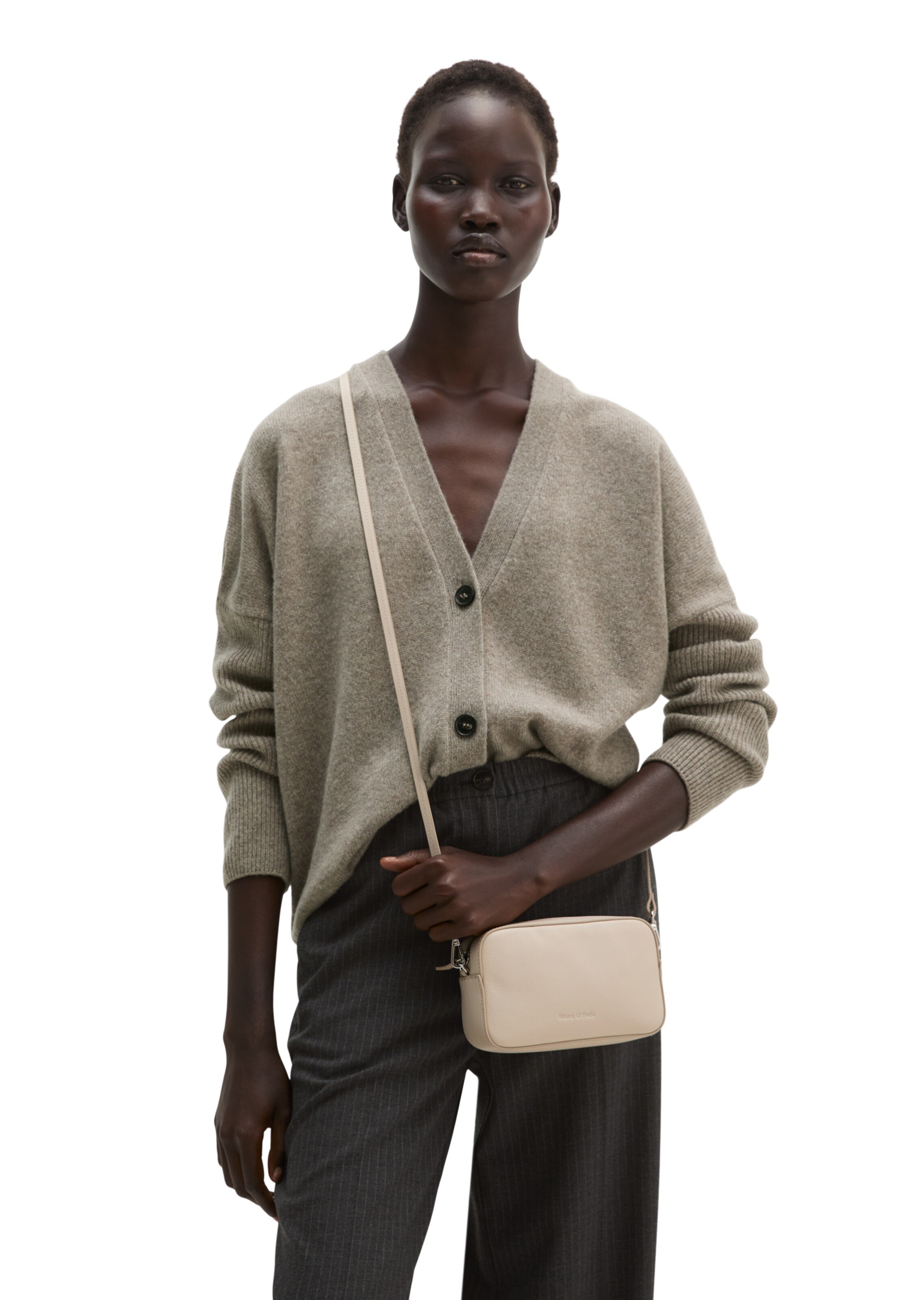 Marc O'Polo Crossbody bag in Beige: front