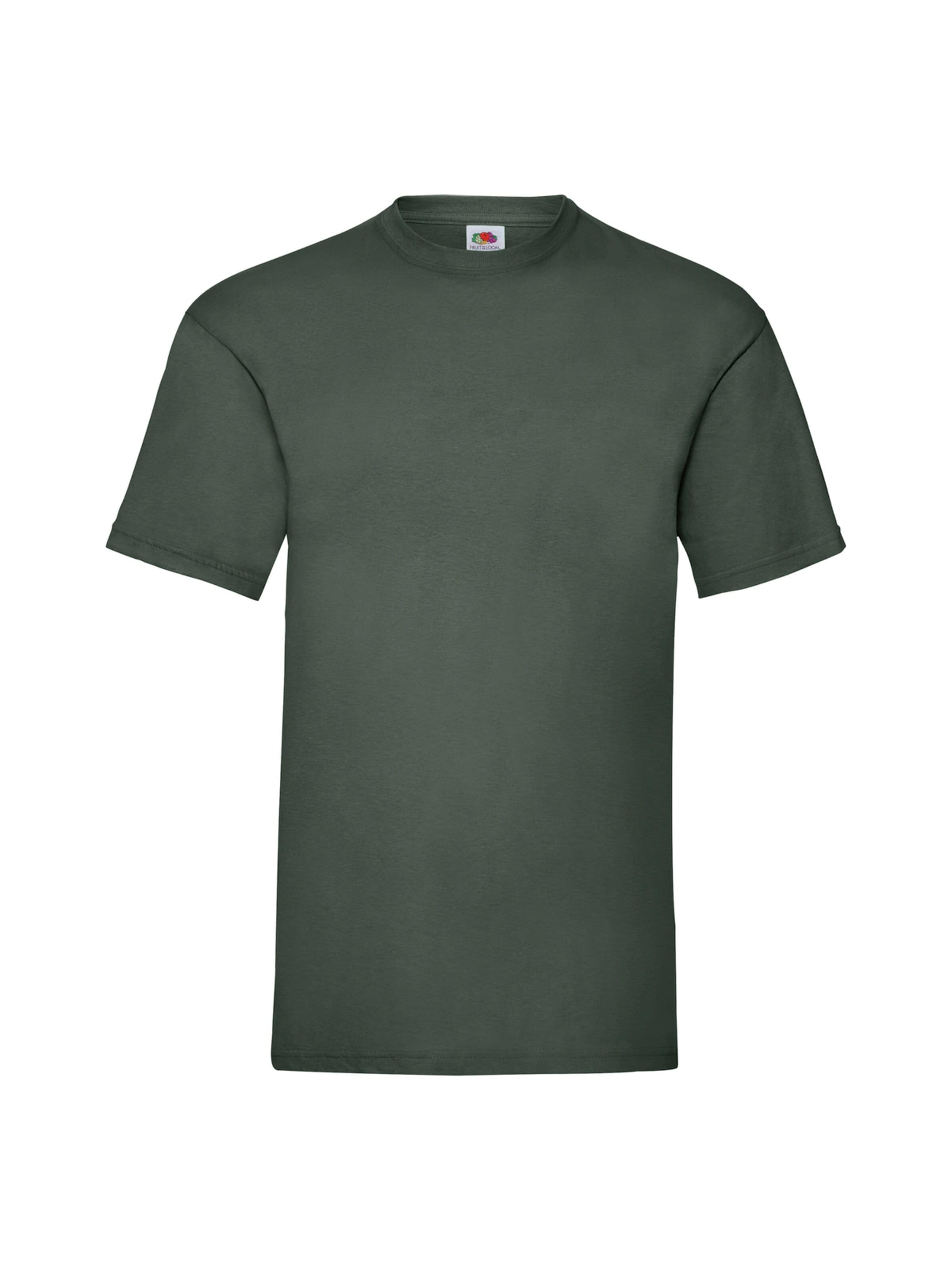 FRUIT OF THE LOOM Shirts 'T-shirt' i grøn: forside