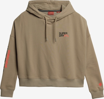 Sweat-shirt Superdry en beige : devant