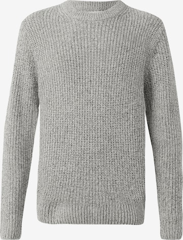 Pull-over 'JORBLEECKER' JACK & JONES en blanc : devant