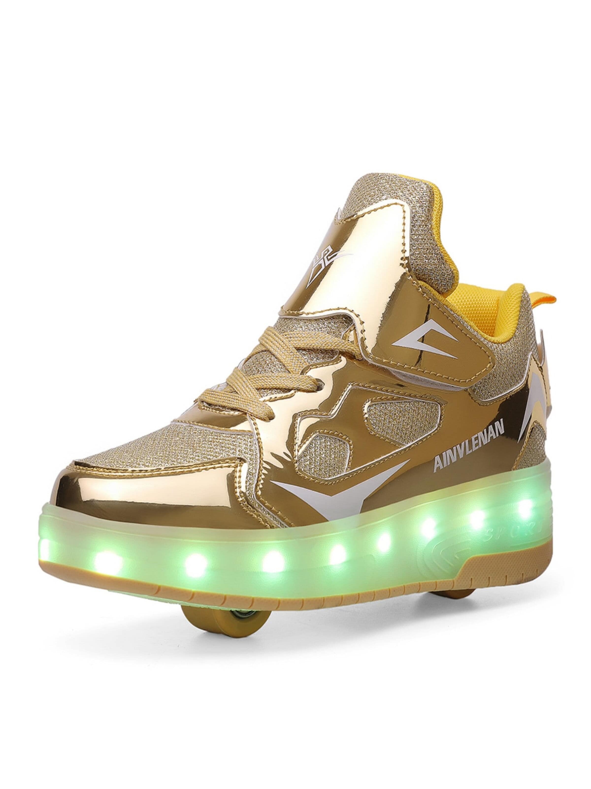HUSKSWARE Inline and Roller Skates 'Blitz' in Gold: front