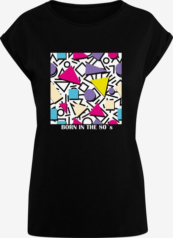 Maglietta 'Geometric Retro' di Mister Tee in nero: frontale