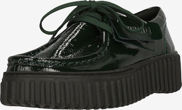 CLARKS Schnürschuhe 'Torhill Bee' in Grün: Vorderseite
