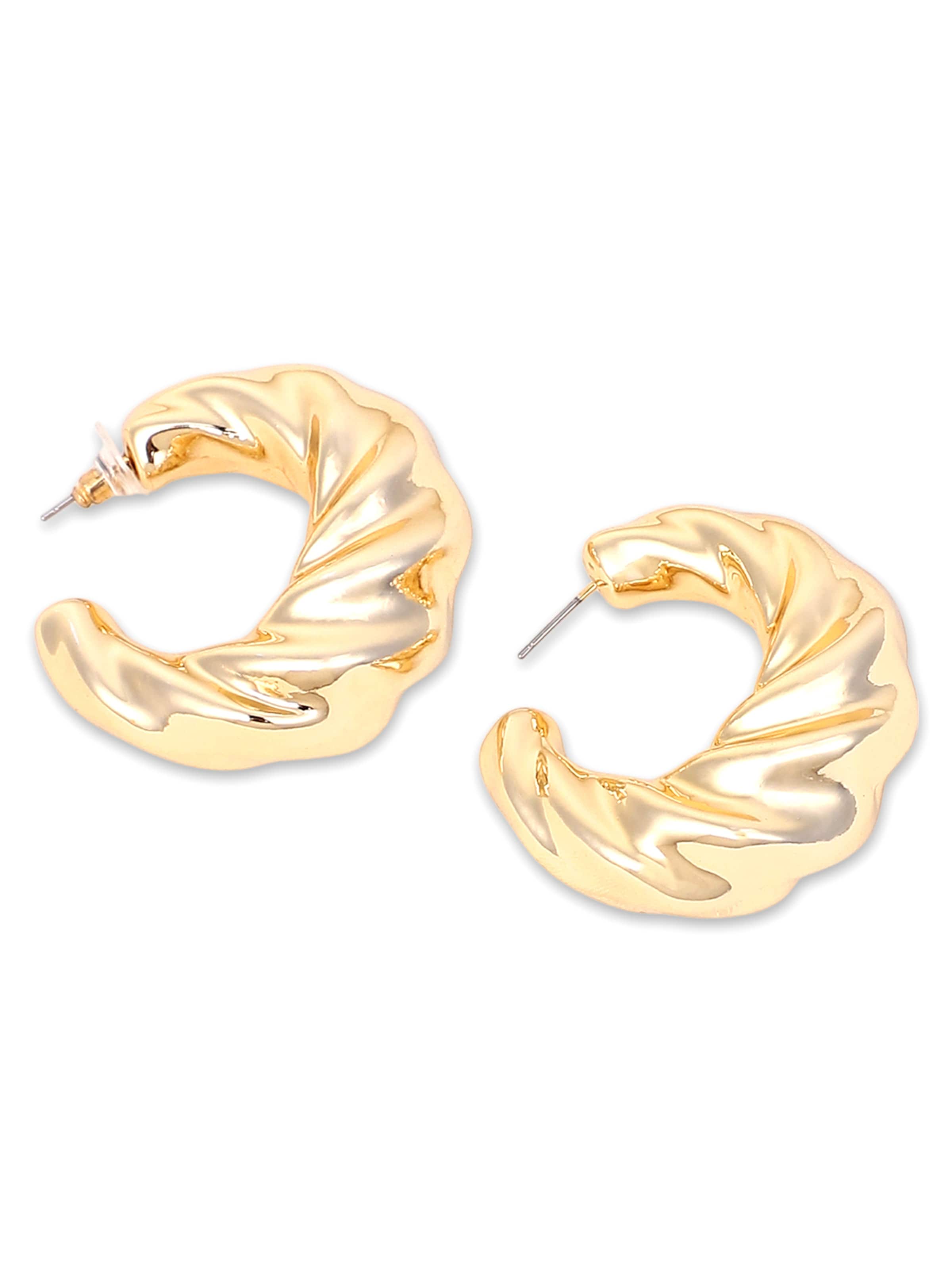 SOHI Kolczyki 'Thomasin' w kolorze złoty