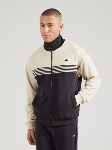 ELLESSE - Sudadera con cremallera 'MONDAVIO' en negro: frente