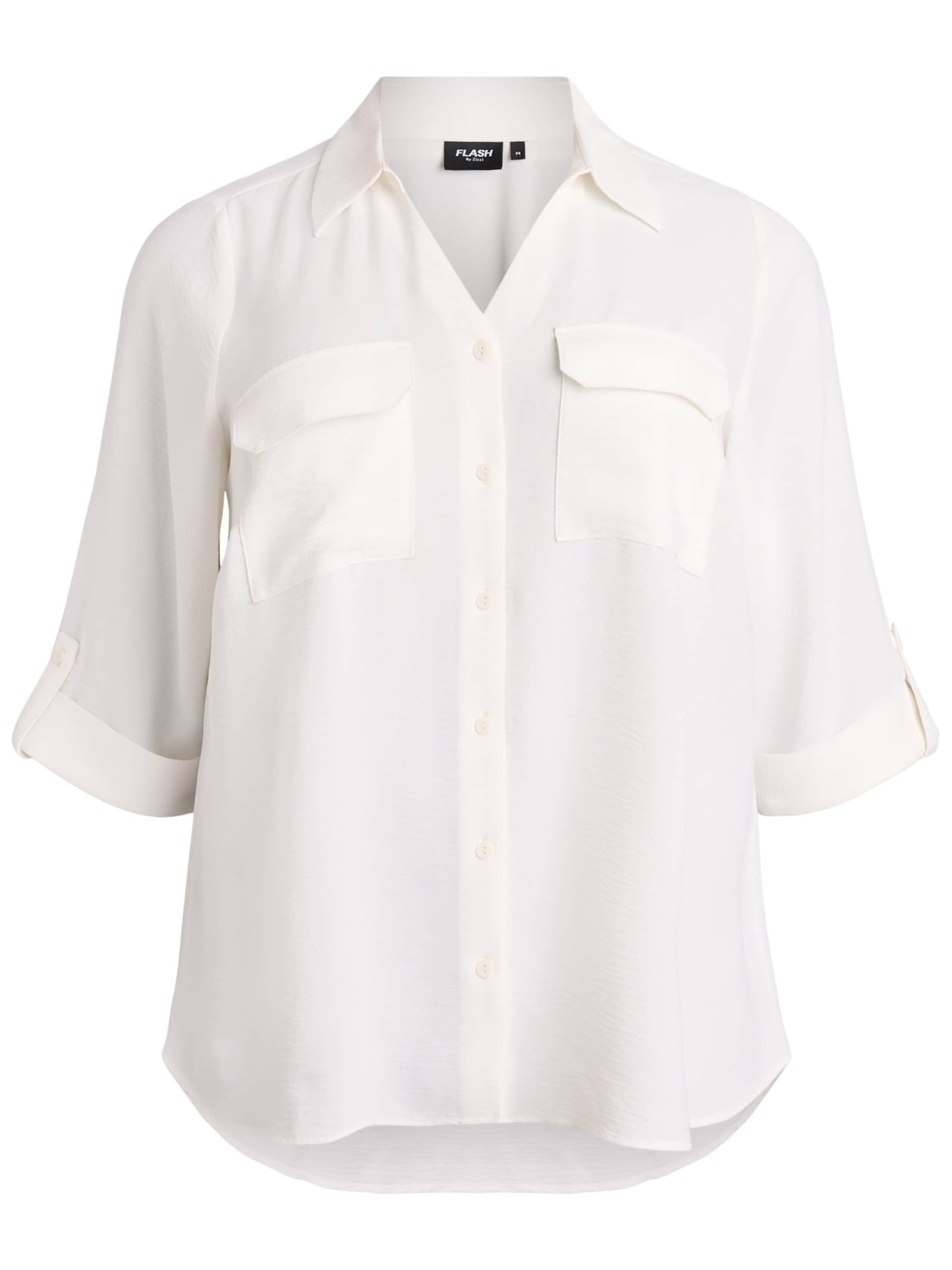 Zizzi Блузка 'Kikka' в Белый: спереди