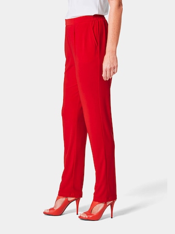 Coupe slim Pantalon 'MARTHA' Goldner en rouge