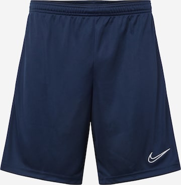 Regular Pantalon de sport 'Academy' NIKE en bleu : devant