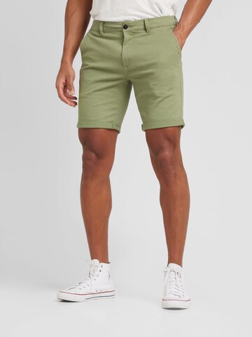 Regular Pantalon chino 'DAVE' JACK & JONES en vert : devant