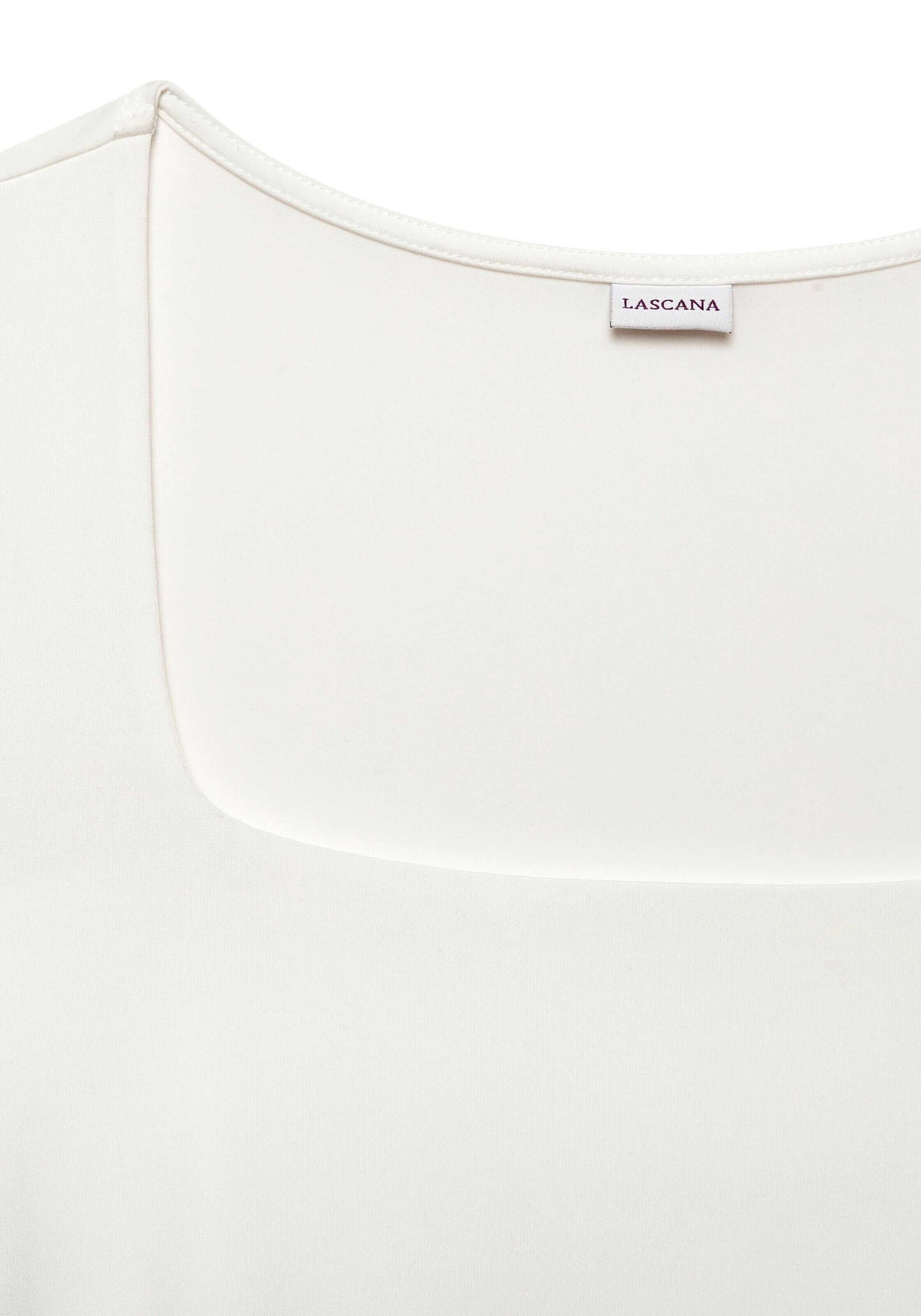 balta LASCANA Marškinėliai