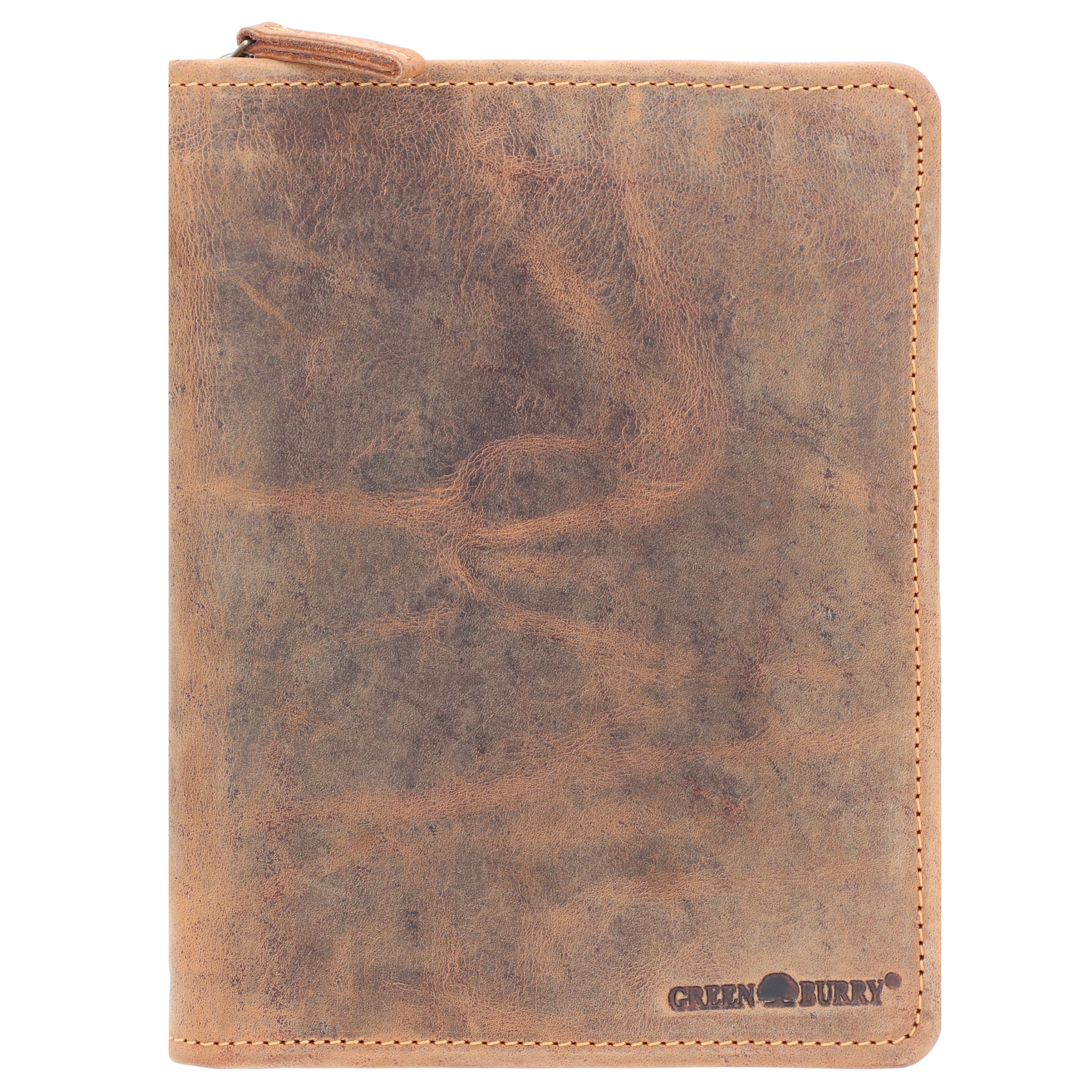 GREENBURRY Document Bag in Brown: front