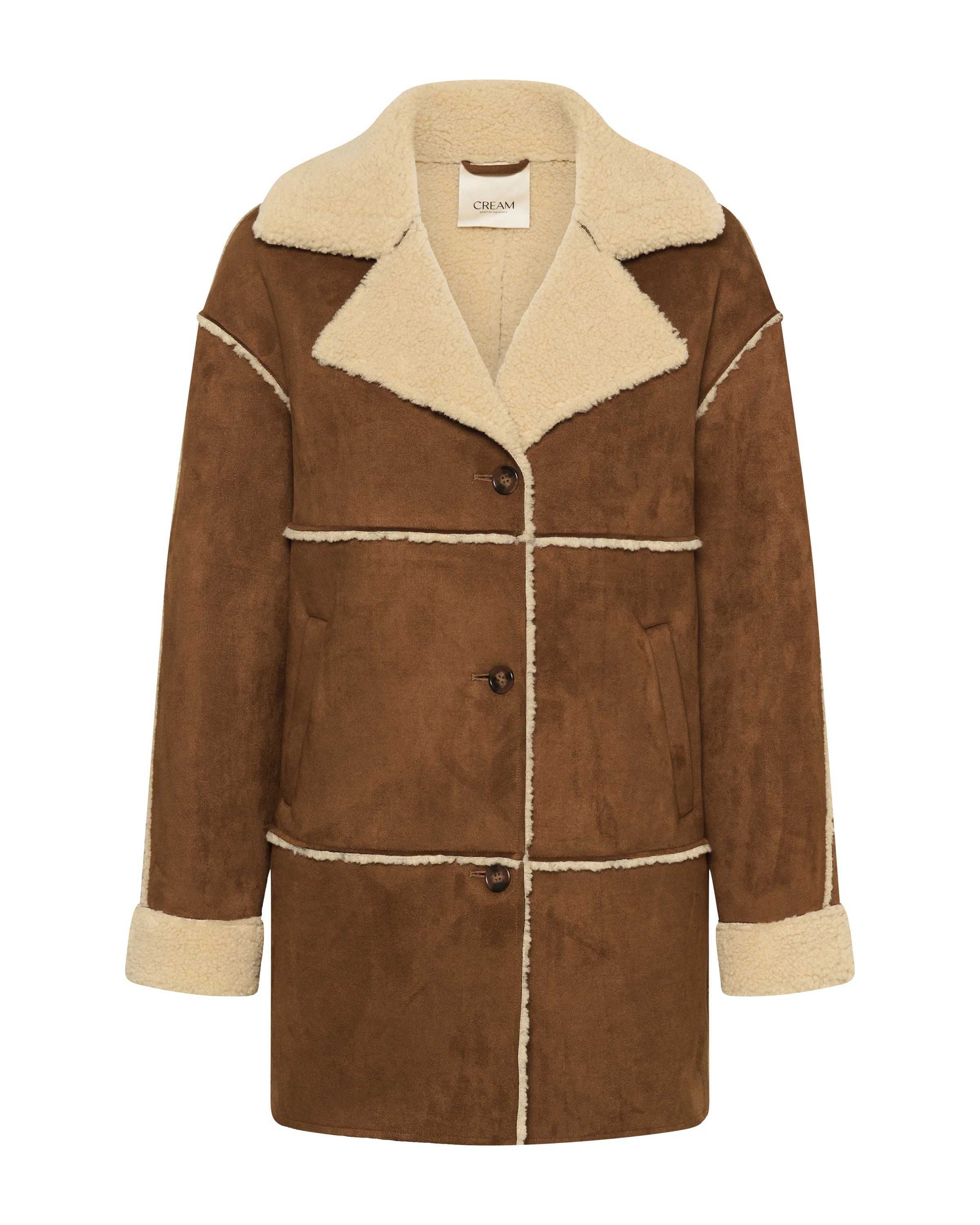 Cream - Chaqueta de entretiempo en marrón: frente