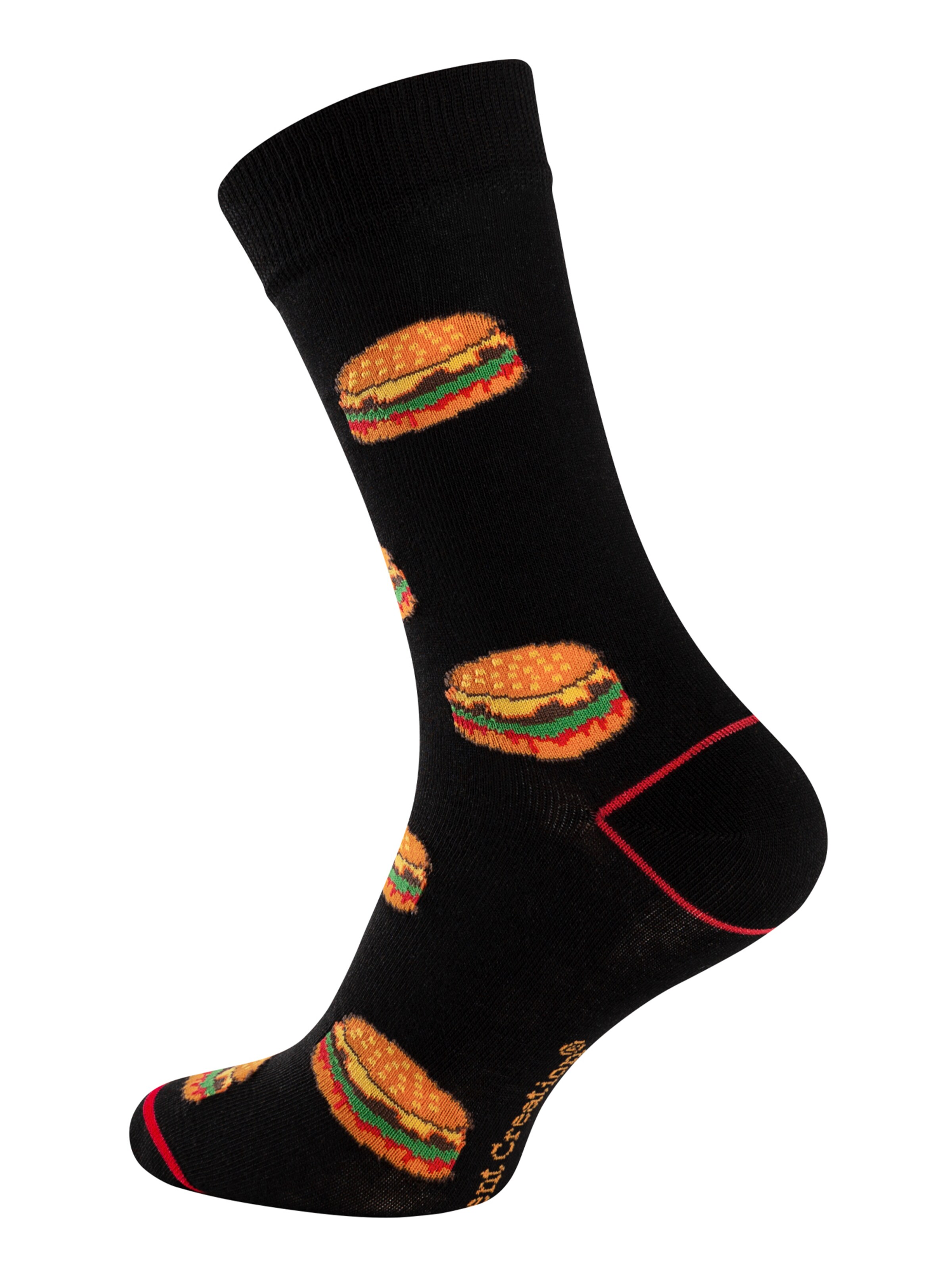 Vincent Creation - Meias 'Fast Food' em preto