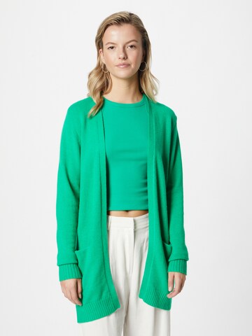 VILA Knit cardigan 'Ril' in Green: front