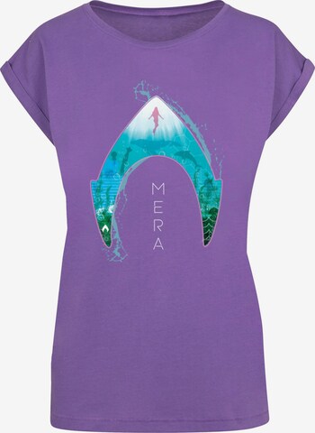Maglietta 'Aquaman - Mera Ocean' di ABSOLUTE CULT in lilla: frontale