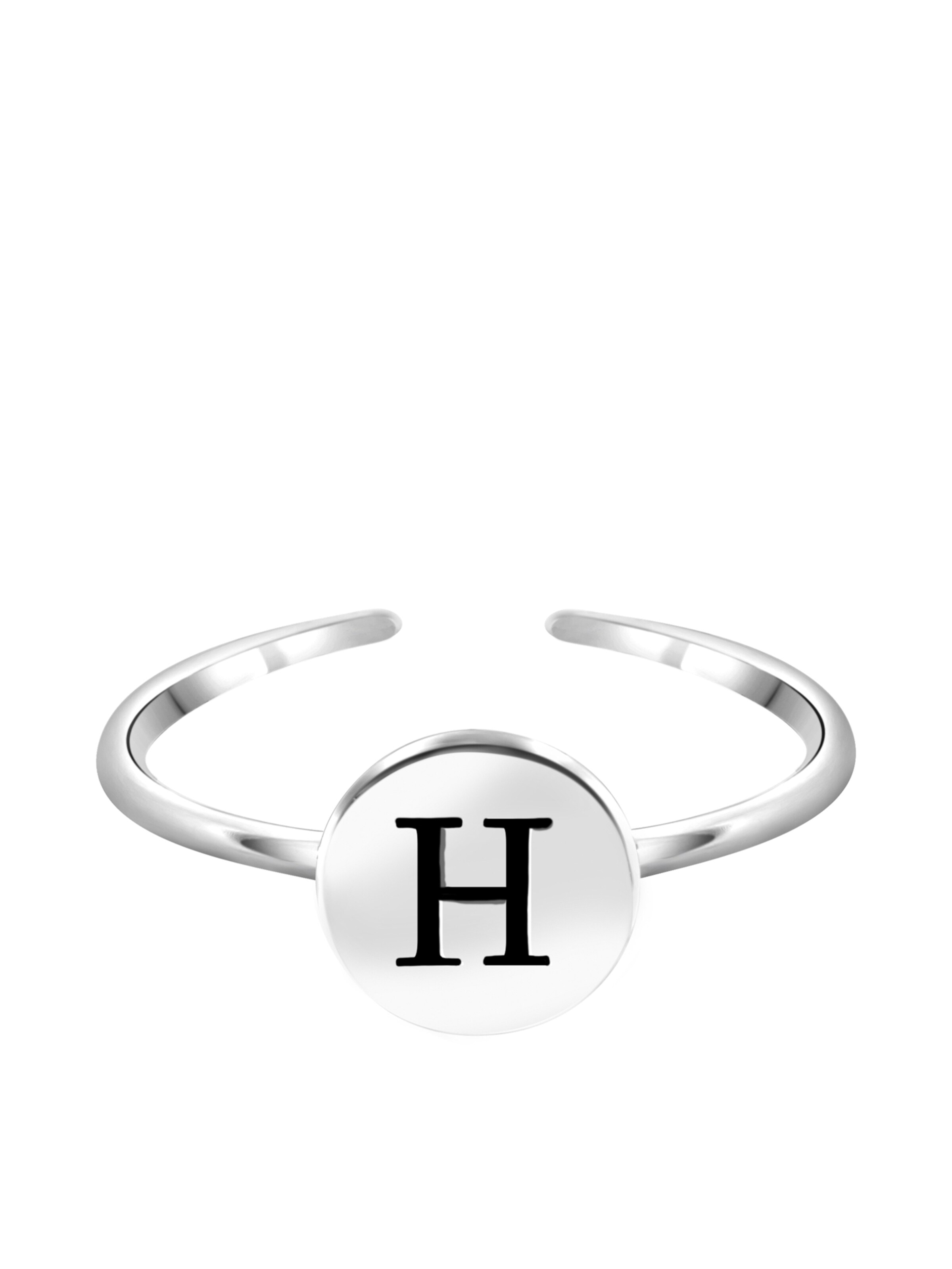 Lucardi Ring in Silver: front