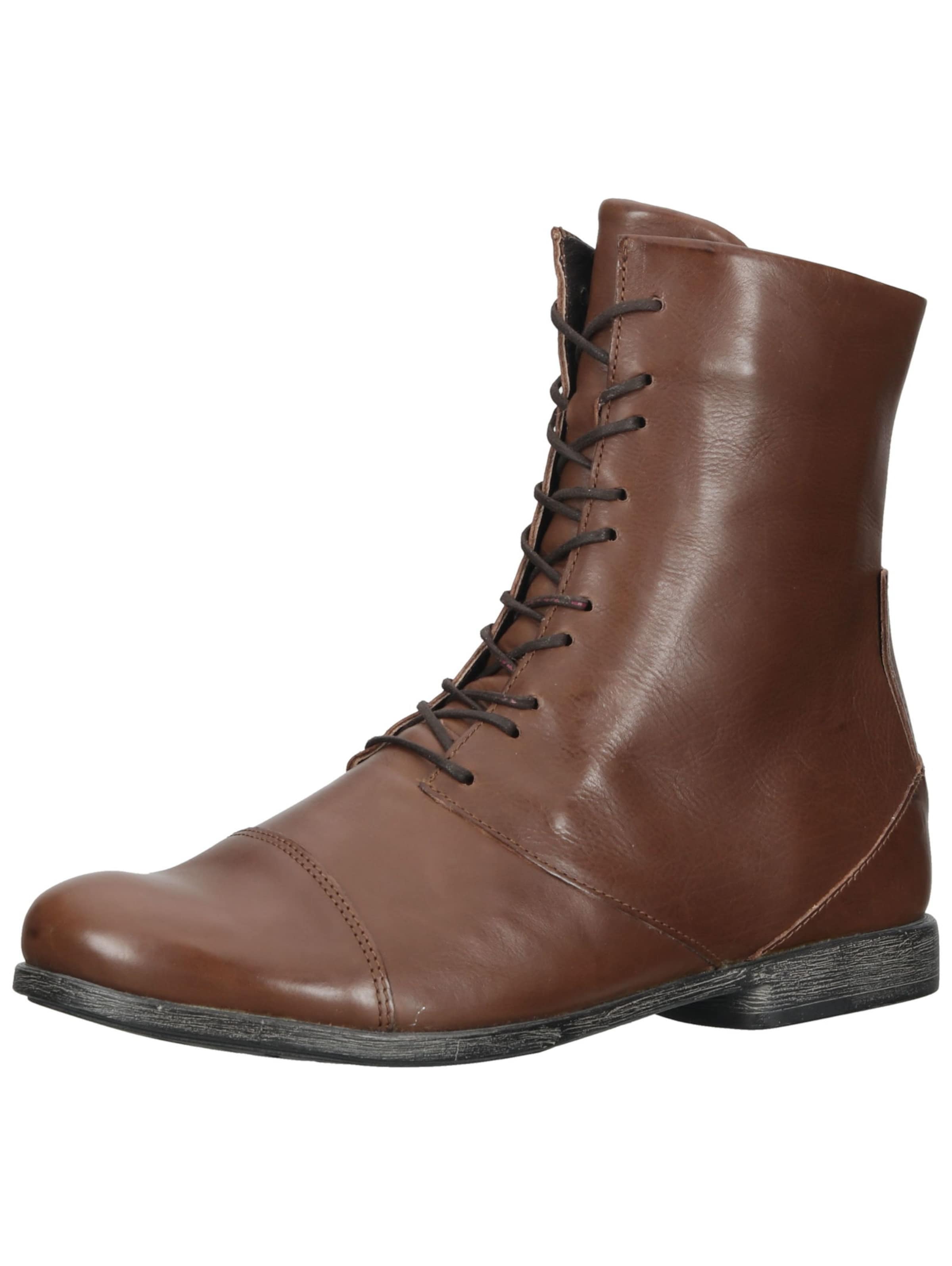Bottines à lacets THINK! en marron : devant