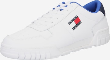 Tommy Jeans حذاء رياضي بلا رقبة بلون أبيض: الأمام