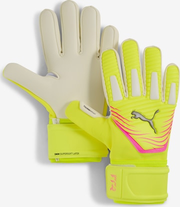 PUMA Sporthandschoenen 'Future Match' in Geel: voorkant