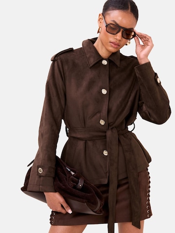 Manteau mi-saison Lipsy en marron : devant