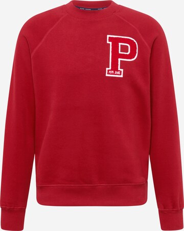 Pepe Jeans Sweatshirt 'Pike' in Rot: predná strana