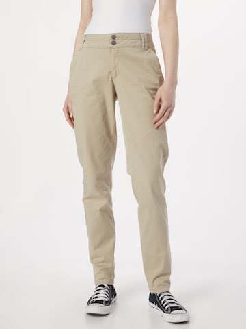 QS Slimfit Chino kalhoty – béžová: přední strana