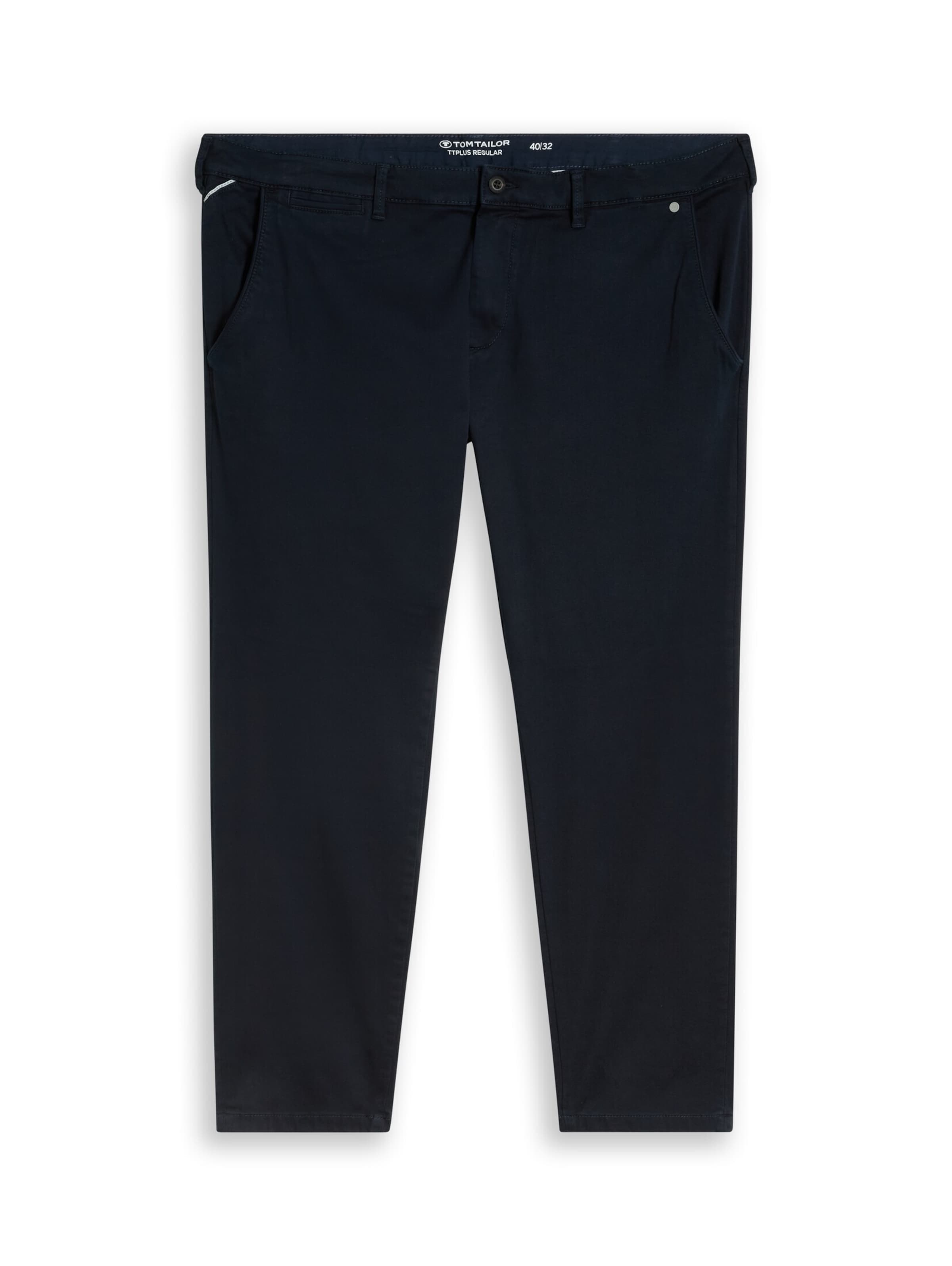 TOM TAILOR Men + Regular Chinohose in Blau: Vorderseite
