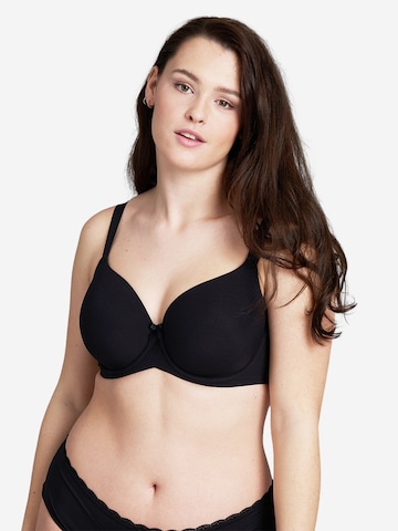 SugarShape T-Shirt BH 'True' in Schwarz: Vorderseite