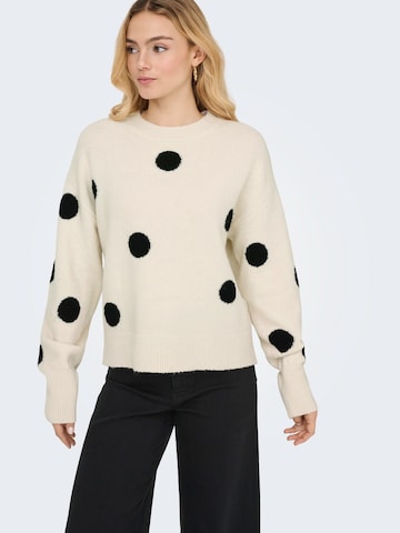 JDY Pullover 'JDYMONICA' in Weiß: Vorderseite