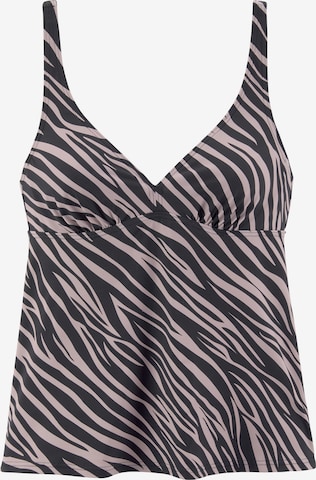 LASCANA T-shirt Tankini-overdel 'Kaa' i pink: forside