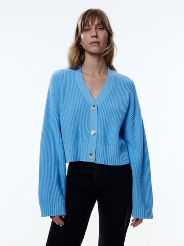 EDITED Knit cardigan 'Zarifa' in Blue: front