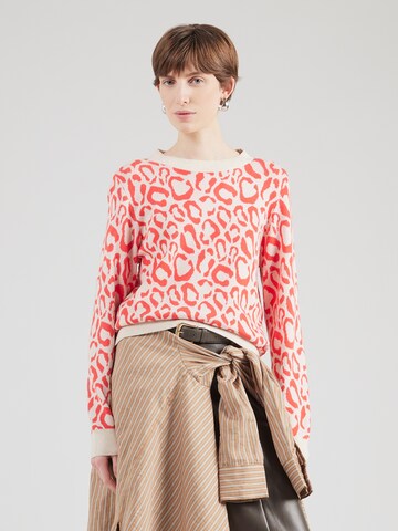 Pull-over 'VIRIL' VILA en rouge : devant