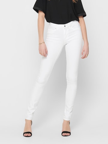 ONLY Skinny Jeans 'Blush' i vit: framsida