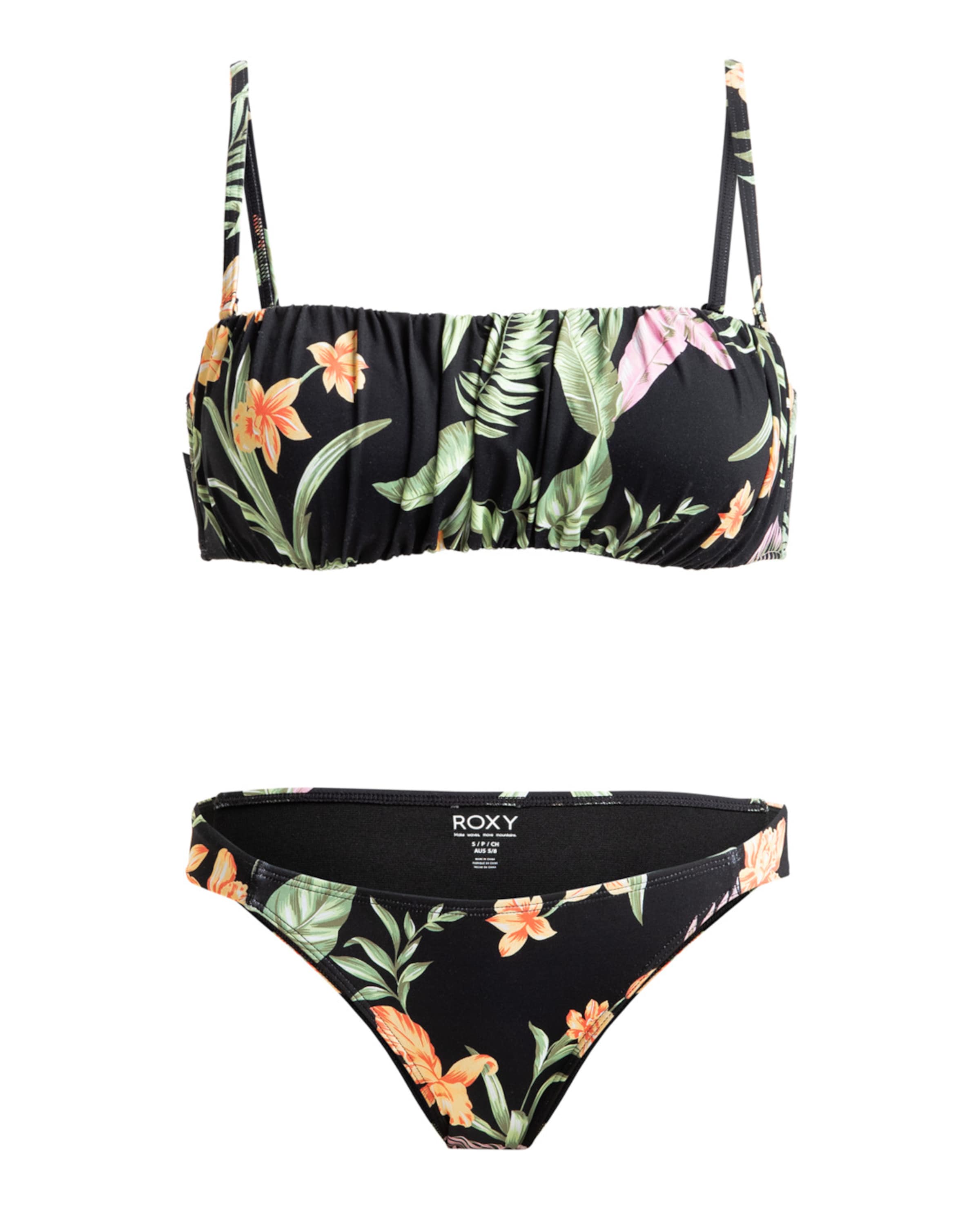 ROXY Bustier Bikini 'PT Beach Classics' in Grijs: voorkant