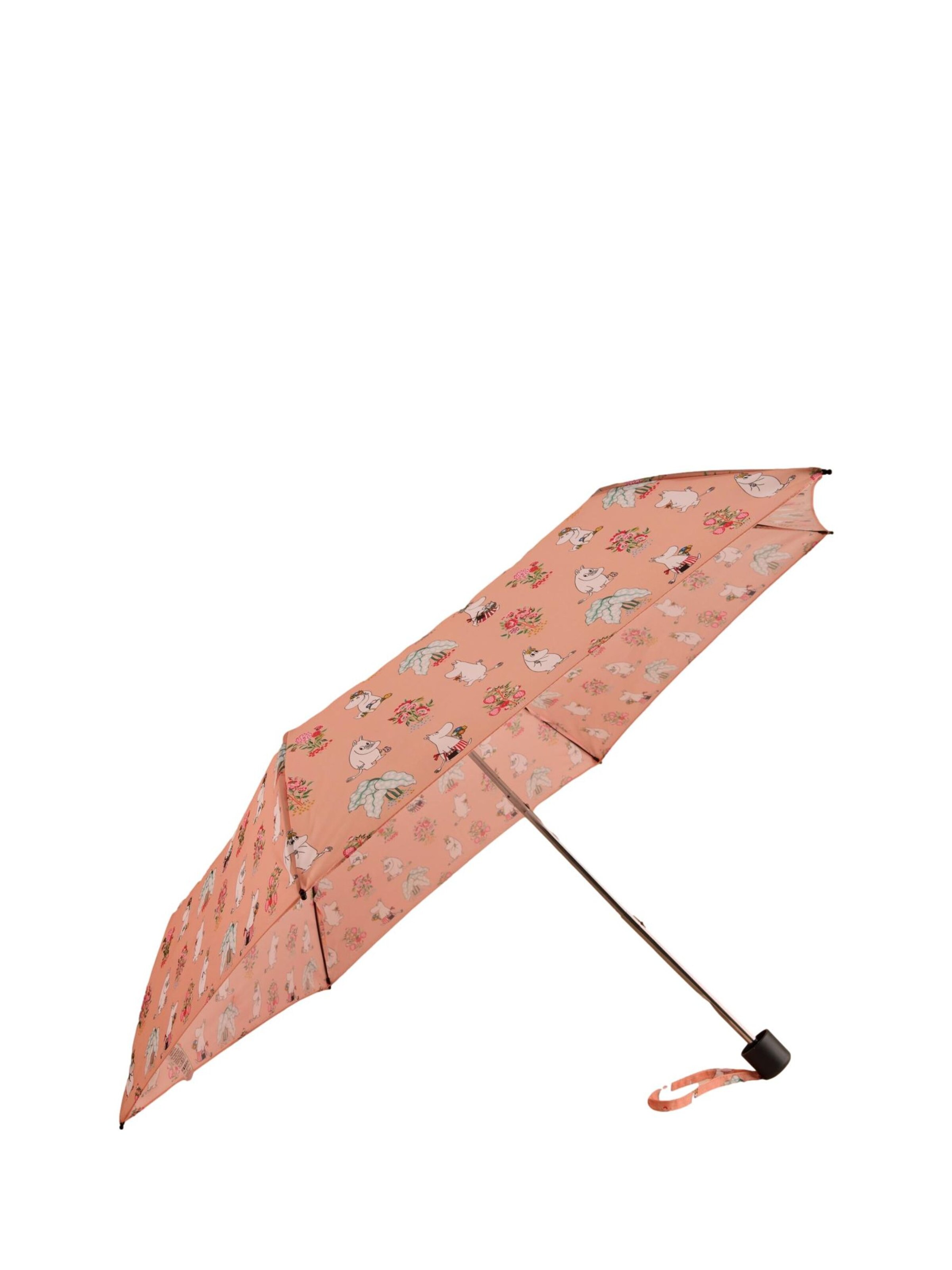 Ombrello 'Moomins' di Cath Kidston in rosa: frontale