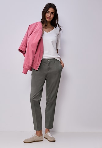 STREET ONE Slimfit Hose in Grau