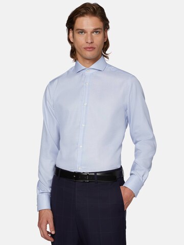 Boggi Milano Regular fit Риза в синьо: отпред