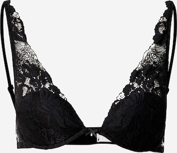 Women' Secret Triangle Bra in Black: front