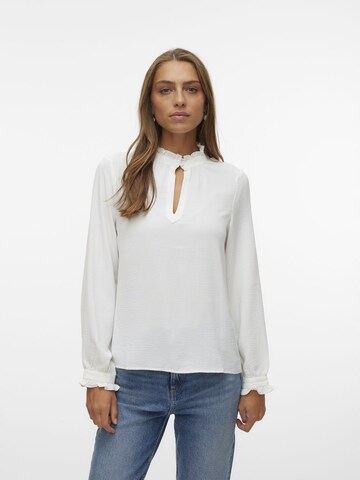 VERO MODA Bluse 'ALVA' i hvid: forside