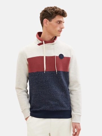 TOM TAILORSweater majica - plava boja: prednji dio