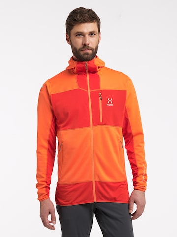 Haglöfs Athletic Fleece Jacket 'L.I.M' in Orange: front