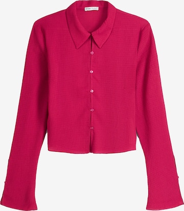 Bershka Blouse in Roze: voorkant